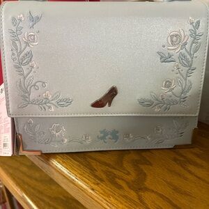 Loungefly Cinderella Blue Floral Crossbody Bag